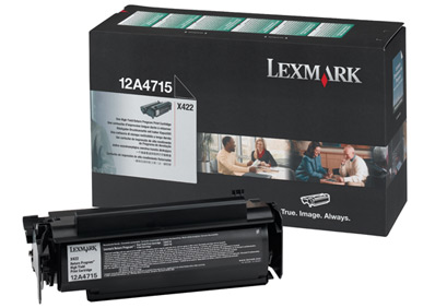 X422 - 12A4715 - Lexmark OEM TONER CARTRIDGE 12K Yield